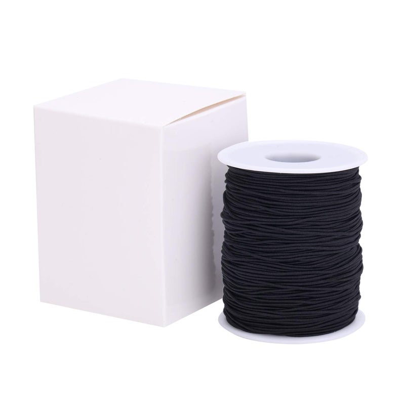Senkary 0.8 mm Elastic String Cord Stretchy Bracelet String Beading Thread for Jewelry Making and Bracelet Making, 109 Yards, Black - Image 5